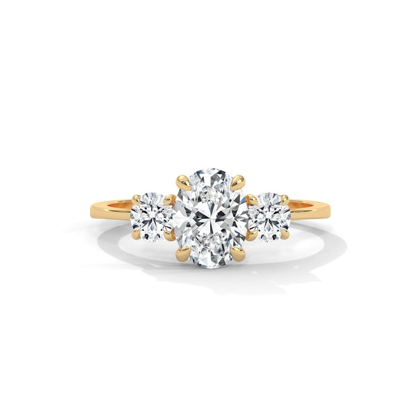Oval Reverie Three-Stone Ring