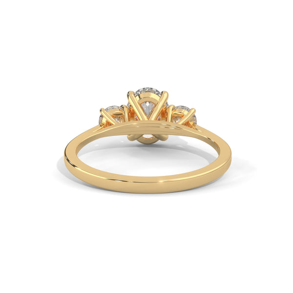 Oval Reverie Three-Stone Ring