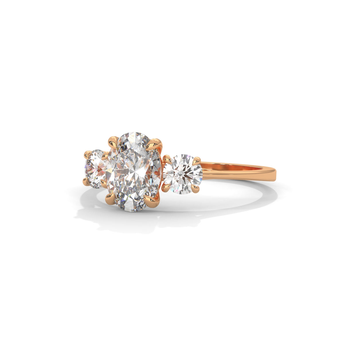 Oval Reverie Three-Stone Ring