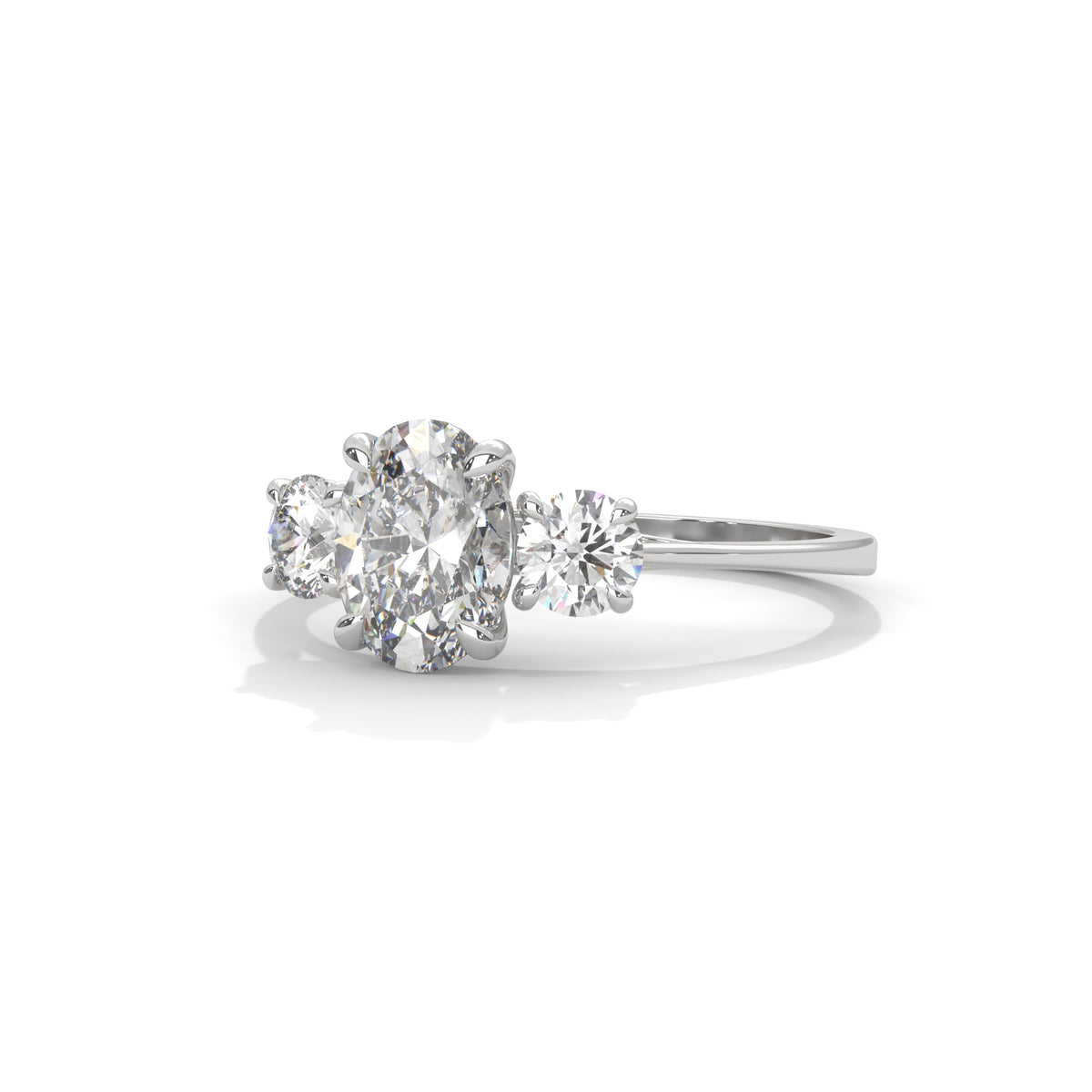 Oval Reverie Three-Stone Ring