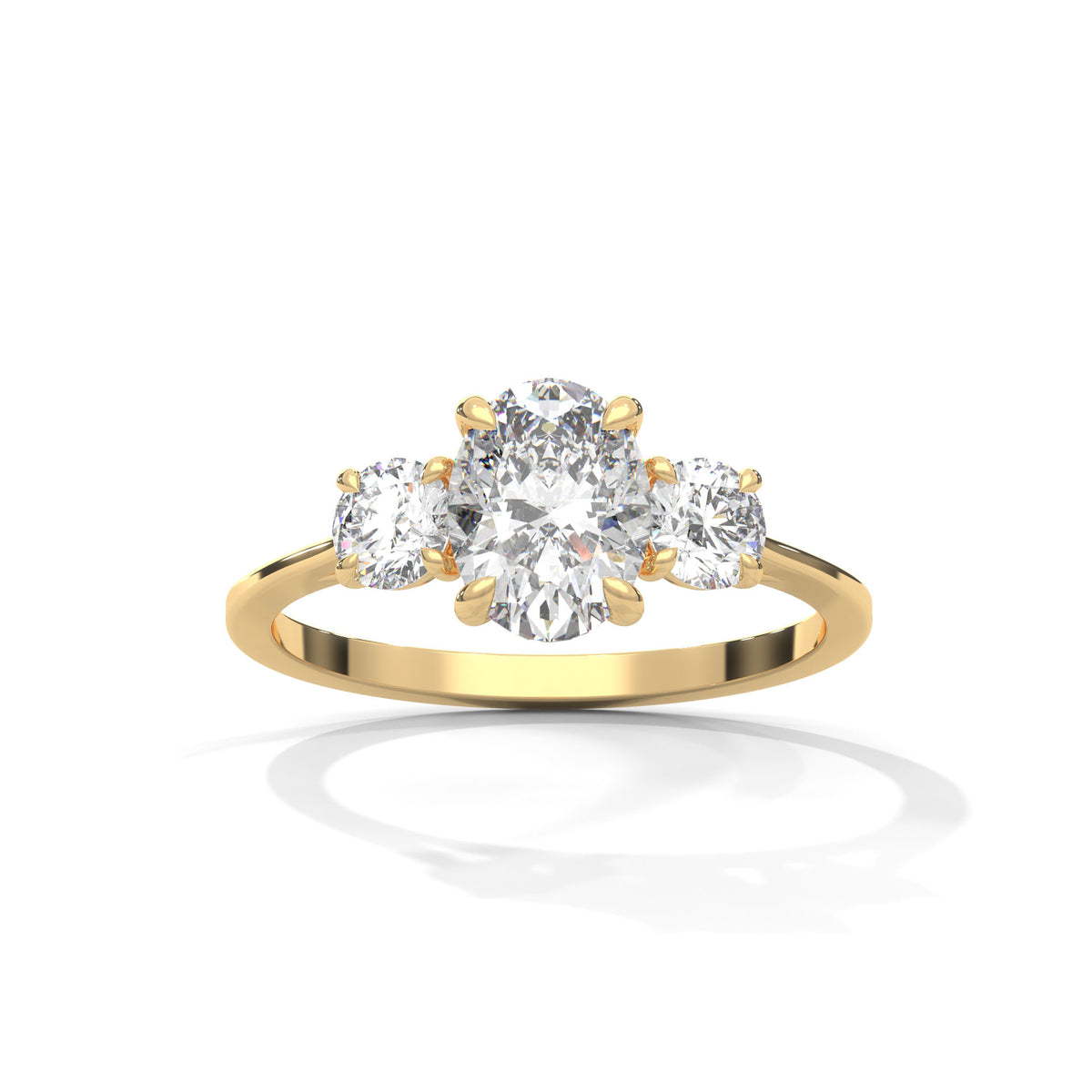 Oval Reverie Three-Stone Ring