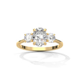 Oval Reverie Three-Stone Ring