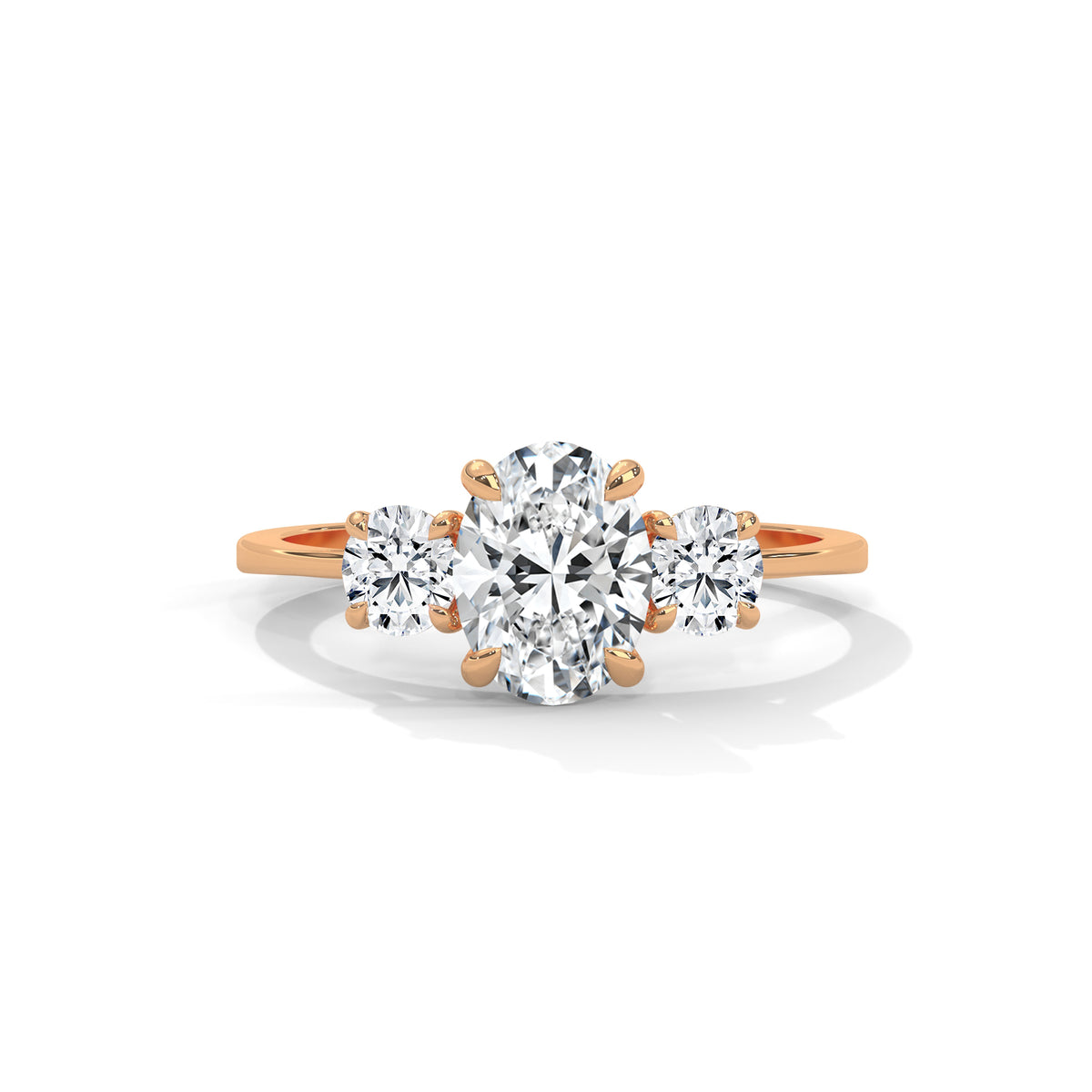 Oval Reverie Three-Stone Ring
