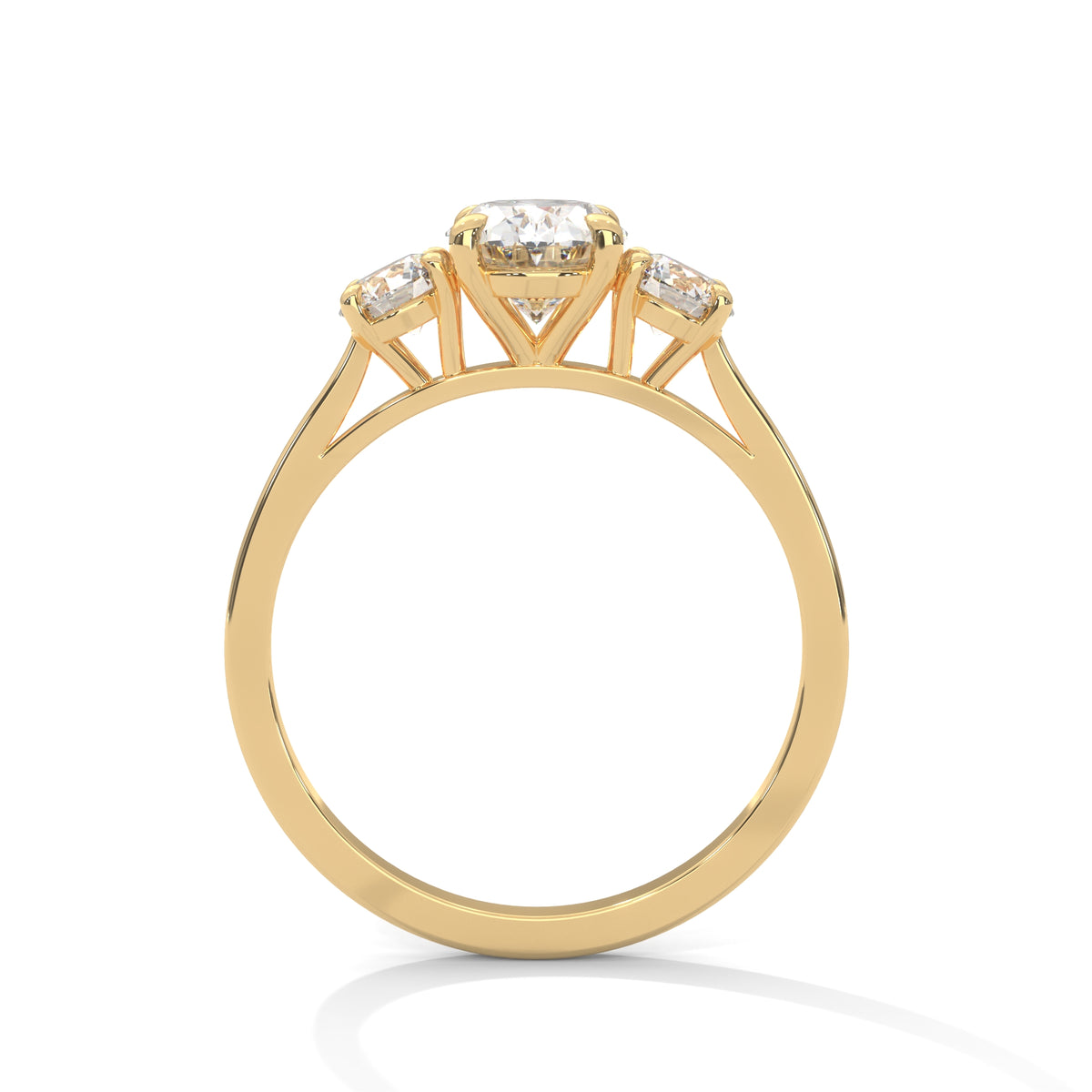 Oval Reverie Three-Stone Ring