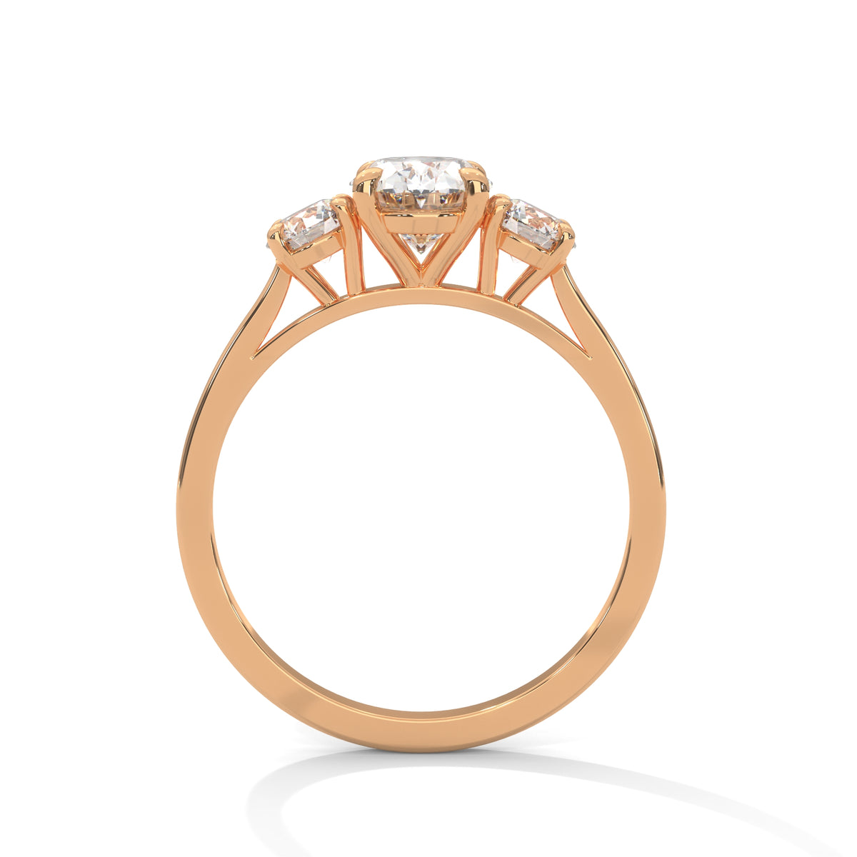 Oval Reverie Three-Stone Ring