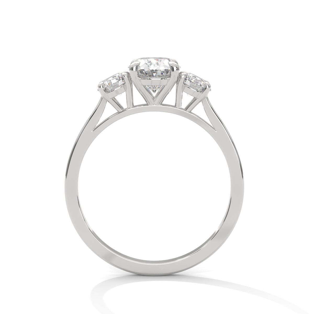 Oval Reverie Three-Stone Ring