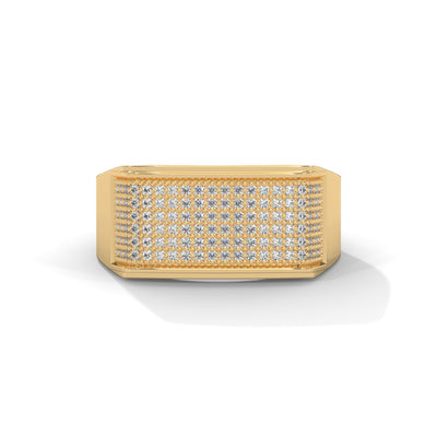 Bold Mosaic Statement Ring — IGI Certified Diamond Jewellery | My Carat India