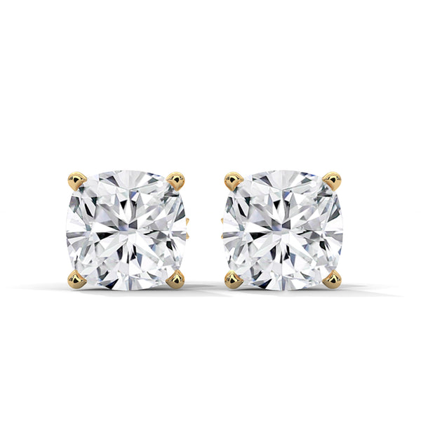 Cushion Brilliance Solitaire Studs