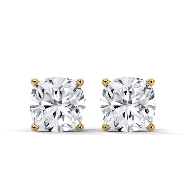 Cushion Brilliance Solitaire Studs