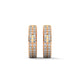 Triple Row Radiance Huggie Earrings