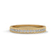 Milgrain Crescent Diamond Band Ring