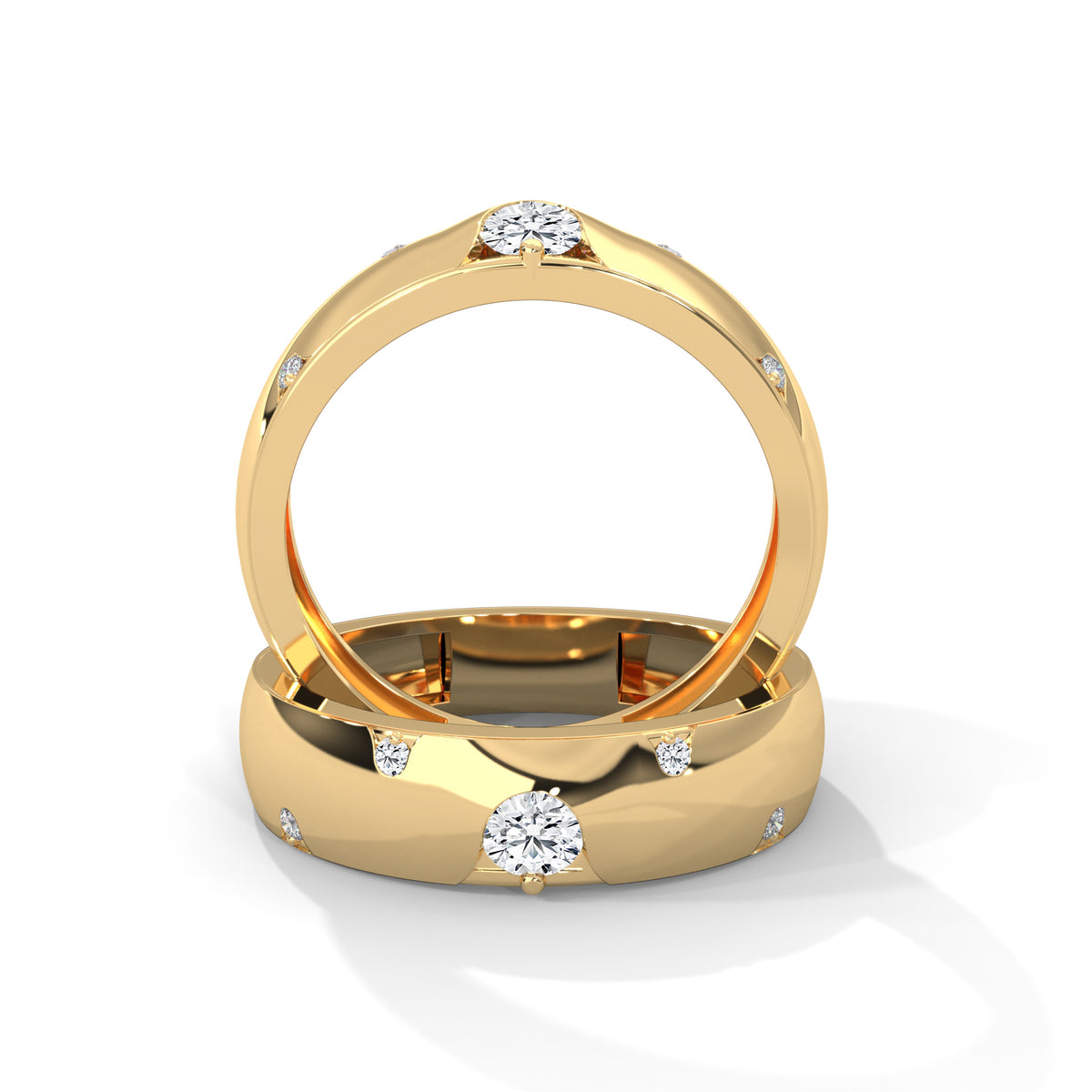 Stellar Orbit Solitaire Ring