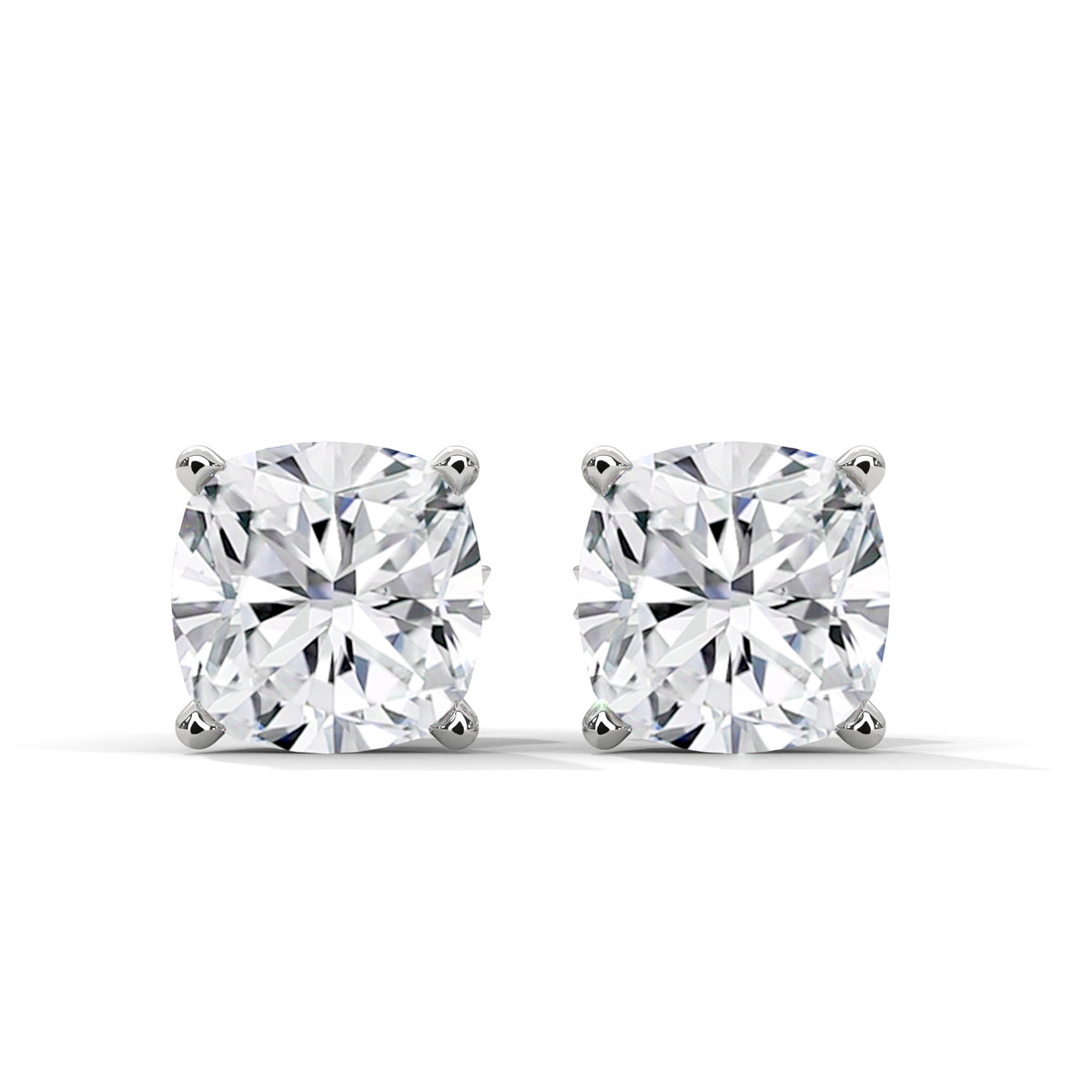 Cushion Brilliance Solitaire Studs
