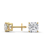 Cushion Brilliance Solitaire Studs