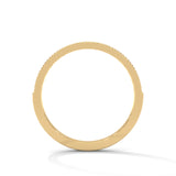 Milgrain Crescent Diamond Band Ring
